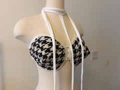Houndstooth Bullet Bra